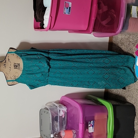 Maurices Dresses Maurices Size 3 Beautiful Blue Lace Maxi Dress